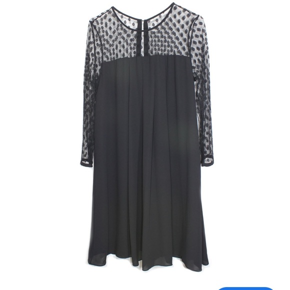 Chic Elegant French Polkadot Glamorous Claudie Pierlot Designer Dress - Picture 11 of 11